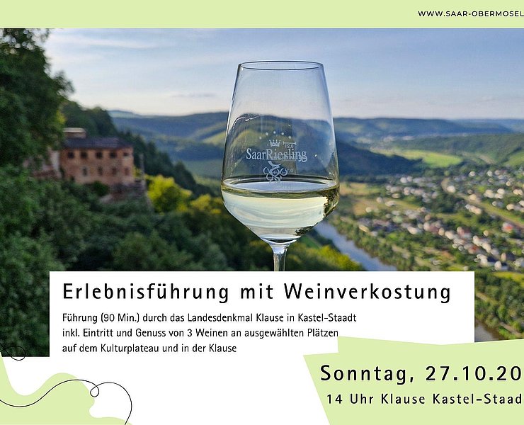 Erlebnisführung mit Weinverkostung