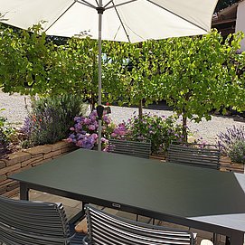 Terrasse im Juni