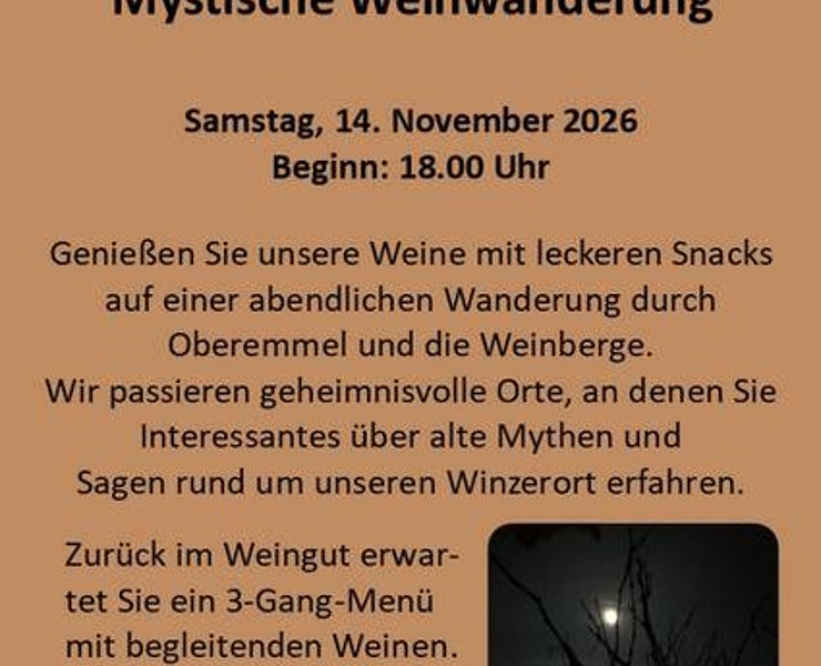 Mystische Weinwanderun