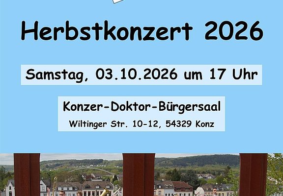Plakat Herbstkonzert 2026