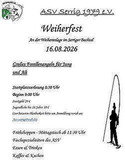 Weiherfest 2026 ASV Serrig Weiherfest 2026 ASV Serrig