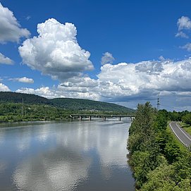 Überquerung der Saarmündung bei Konz