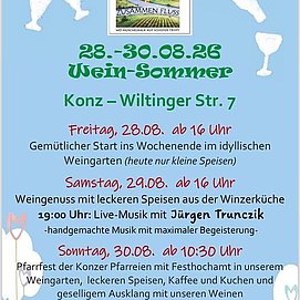 Sommerfest im Weingut Zusammenfluss