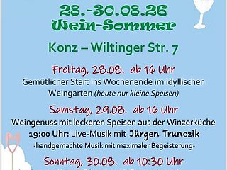 Sommerfest im Weingut Zusammenfluss