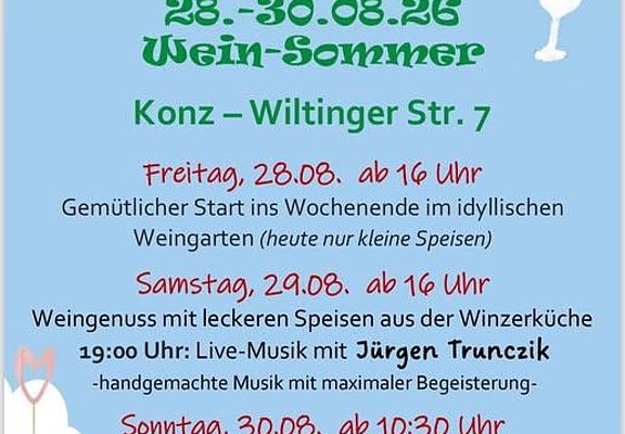 Sommerfest im Weingut Zusammenfluss
