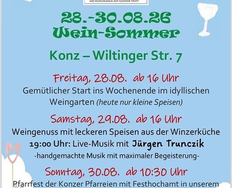 Sommerfest im Weingut Zusammenfluss