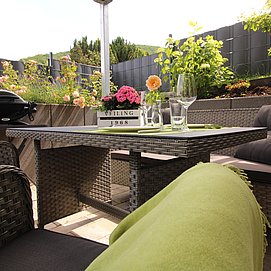 Ferienwohnung Landurlaub Terrasse 2