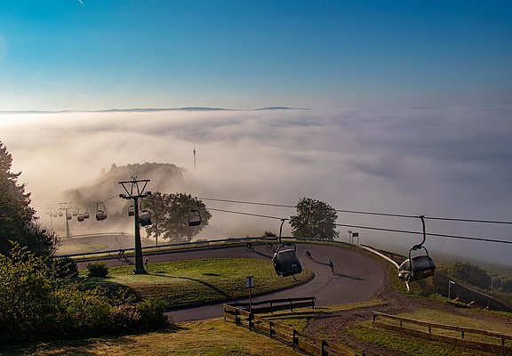 Panoramaweg an der Sesselbahn Saarburg