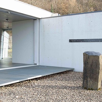 Foto: Paravent im Pavillon
