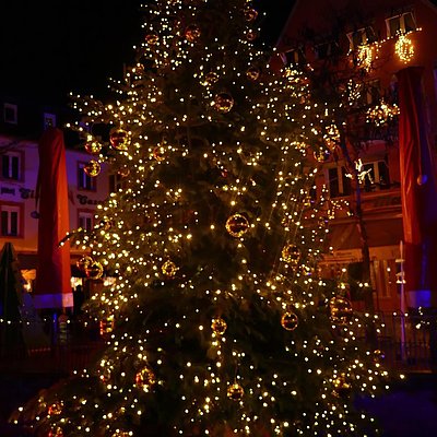 Foto: Weihnachtsbaum auf der Leuk