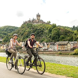 Unterwegs auf dem Mosel-Radweg bei Cochem