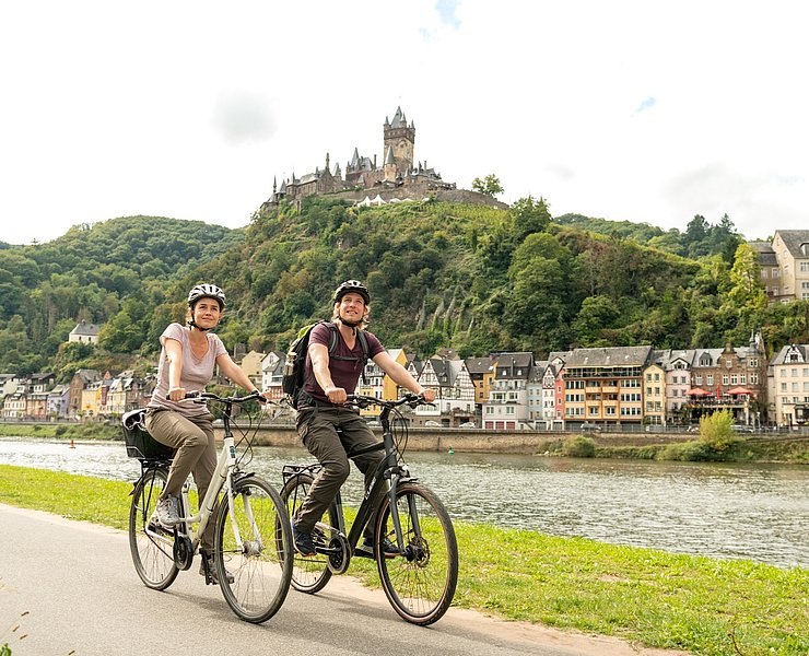Unterwegs auf dem Mosel-Radweg bei Cochem