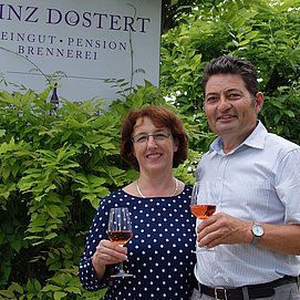 Ihre Gastgeber Monika und Heinz Dostert