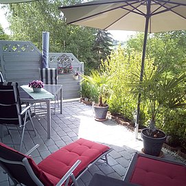 Eigene Terrasse