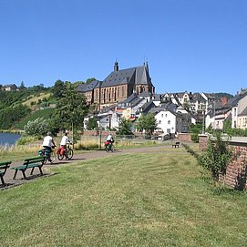 Saar-Radweg bei Saarburg