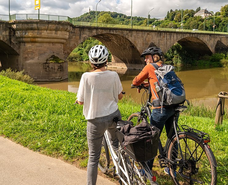Römerbrücke am Zurlaubener Moselufer