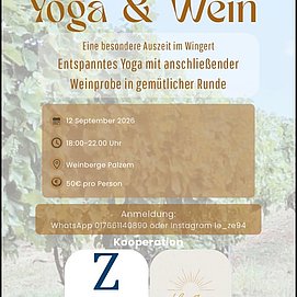 Yoga und Wein