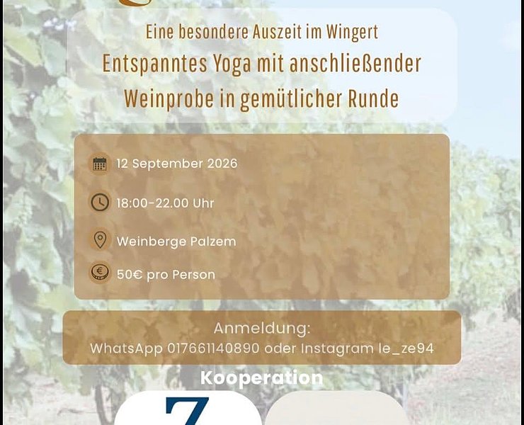 Yoga und Wein