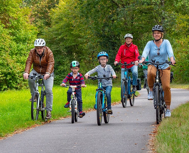 Familie Radtour