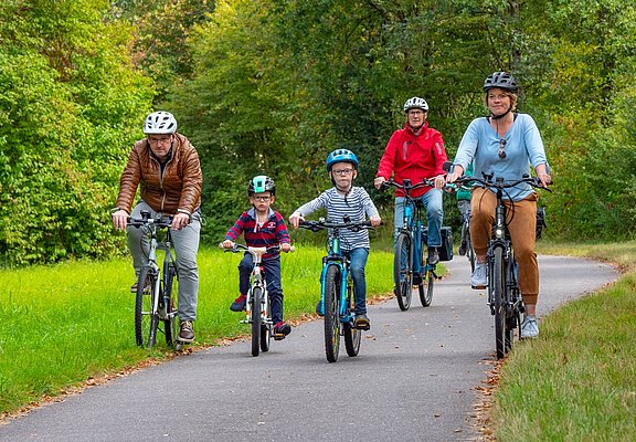 Familie Radtour