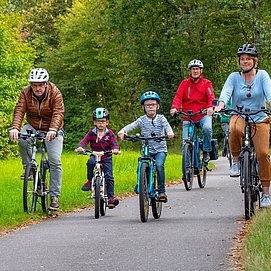 Familie Radtour
