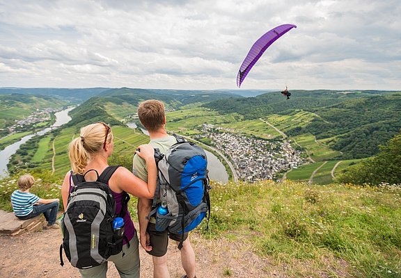 Moselsteig am Calmont Gipfelkreuz Region Cochem