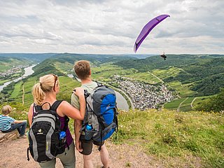 Moselsteig am Calmont Gipfelkreuz Region Cochem