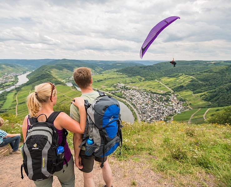 Moselsteig am Calmont Gipfelkreuz Region Cochem