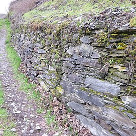 Schiefer-Trockenmauer am Ungsberg
