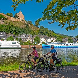 Saar-Radweg bei Saarburg