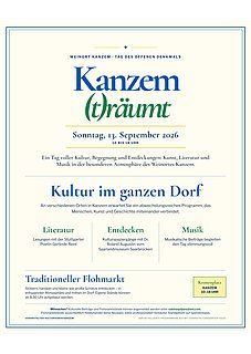 Flyer Kanzem (t)räumt Flyer Kanzem (t)räumt