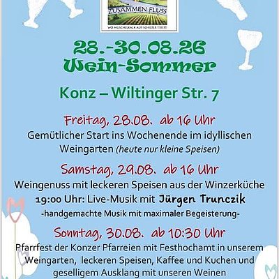 Foto: Sommerfest im Weingut Zusammenfluss