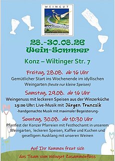 Sommerfest im Weingut Zusammenfluss Sommerfest im Weingut Zusammenfluss