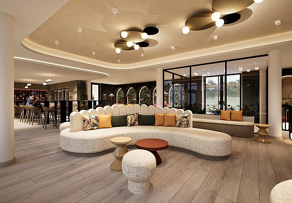 Lobby mit Vinothek