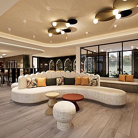 Lobby mit Vinothek