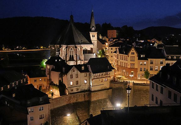 Saarburg bei Nacht (2)