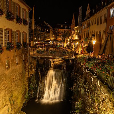 Foto: Saarburg bei Nacht (4)