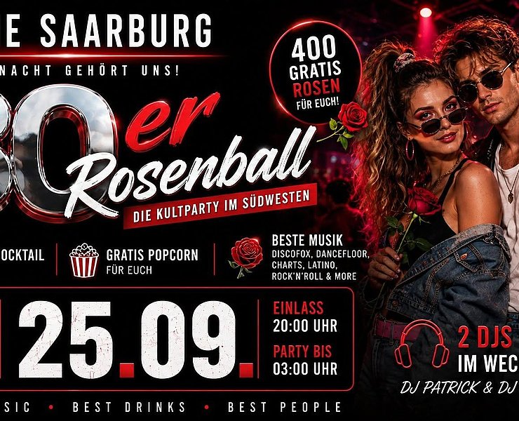 80s Rosenball am 21.08.2026