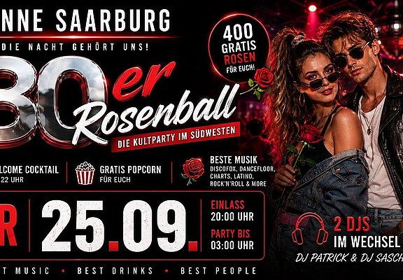 80s Rosenball am 21.08.2026