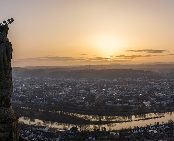 Mariensäule auf dem Moselsteig bei Trier