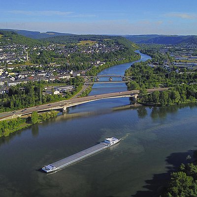 Foto: Saarmündung Konz