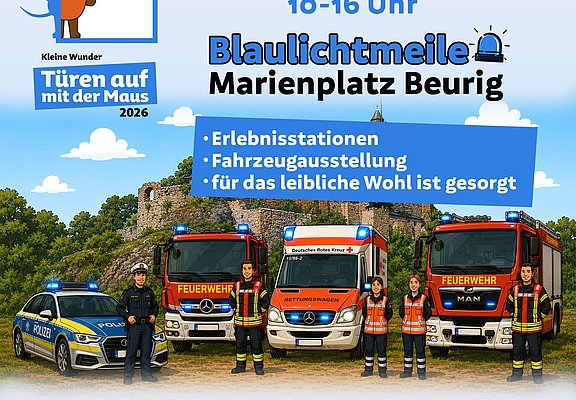 Plakat Türen auf mit der Maus