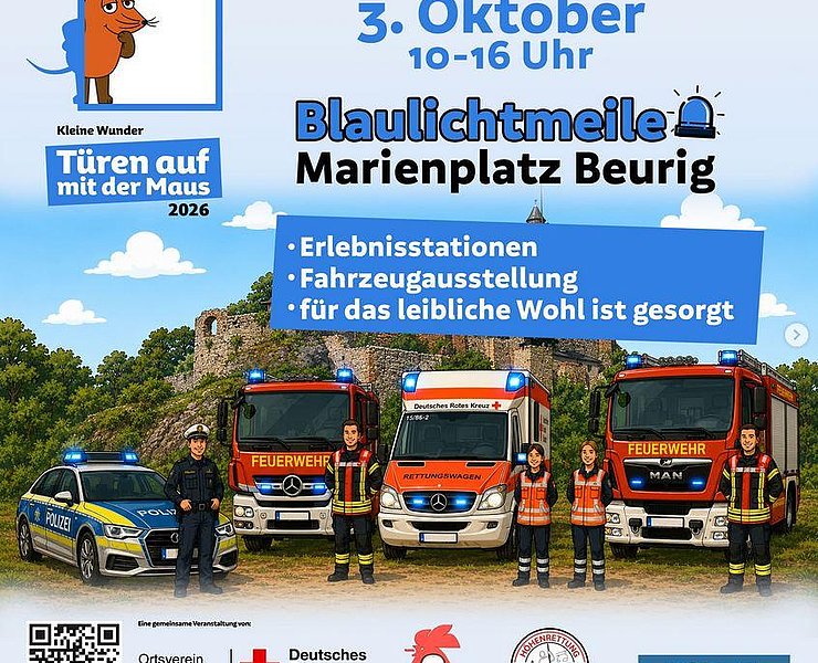 Plakat Türen auf mit der Maus