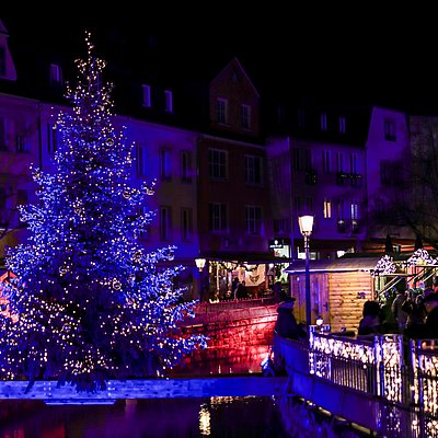 Foto: Weihnachtsbaum auf der Leuk