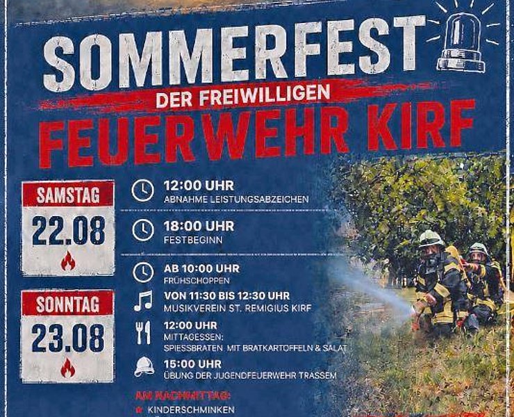 Sommerfest der FFW Kirf