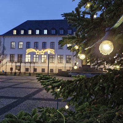 Foto: Weihnachtlicher Marktplatz in Konz