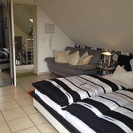 Schlafbereich Appartement 1