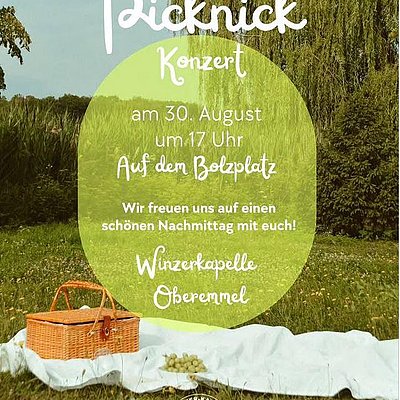 Foto: Picknickkonzert der Winzerkapelle Oberemmel