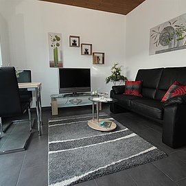 Ferienwohnung unten Wohnraum