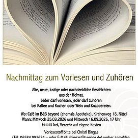 Nachmittag zum Vorlesen und Zuhören